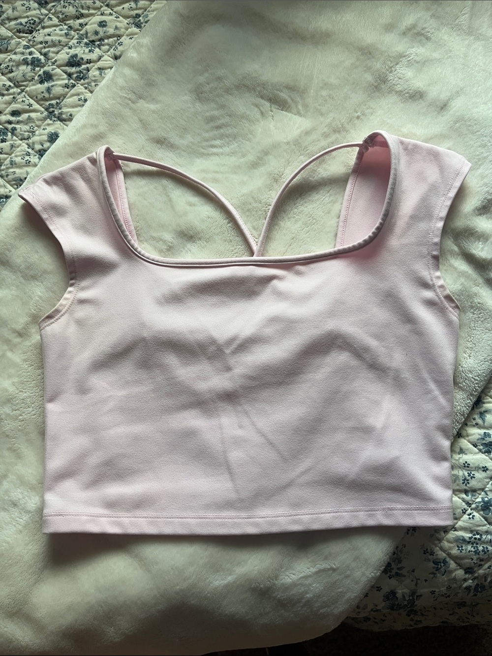 Target Light Pink Strappy Bandeau Crop Top